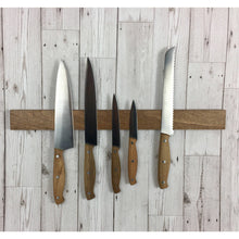 Load image into Gallery viewer, Magnetic knife rack | baltic birch | plywood | wooden knife rack | knife block | knife storage | knife rack | fifth anniversary.
