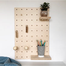 Load image into Gallery viewer, Birch pegboard | Pegboard | Custom pegboard | Shelving | Wall storage | Baltic Birch pegboard
