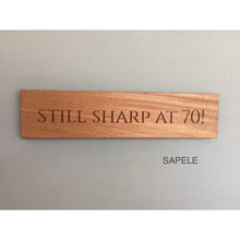 Load image into Gallery viewer, Magnetic knife rack | personalised | engraved | fifth anniversary gift | knife block | knife storage.
