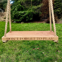 Load image into Gallery viewer, Tree Swing | Family swing | Wooden swing | Wedding swing | Kids Garden swing | Garden swing | Wedding gift | Schaukel | Balançoire
